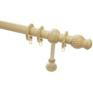 GARDINIA - Lugano Classic - Gordijnroedeset - Hout - Grenen - Ø28 mm - 160 cm