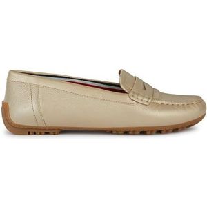 Geox Dames D Kosmopolis + Grip Moccasin, LT Gold, 35 EU, Lt Gold, 35 EU