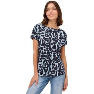 Cecil - Dames Shirt - Blauw - Met Patroon
