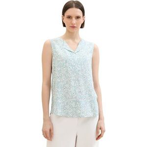 TOM TAILOR Damesblouse, 35293 - Blue Tiny Flower Design, 36