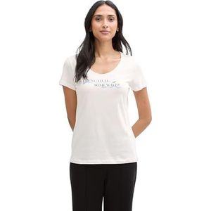 TOM TAILOR T-shirt voor dames, 10315 - Whisper White, XL