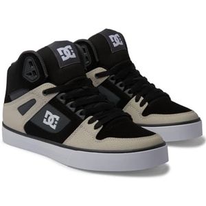 DC Shoes Pure High-top Wc Sneakers voor heren, Zwart Grijs Bruin, 46 EU