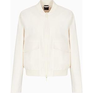 Armani Exchange Dames Bomber met monogram logo print binnenkant blouson jack, Iso, M, ISO, M