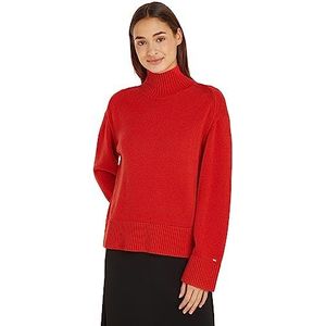 Tommy Hilfiger Truien voor dames, Oranje (Vuurwerk), XL