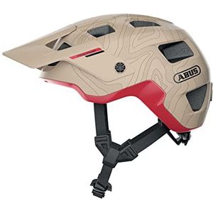 ABUS MTB-helm MoDrop - robuuste fietshelm met goede ventilatie voor mountainbikers - individuele pasvorm - voor dames en heren - beige mat, L