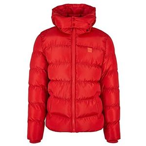 Urban Classics Puffer Donsjack met afneembare capuchon, gevoerd, winterjas voor heren, Hugered, 4XL