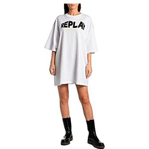 Replay Casual damesjurk, 001, wit, S