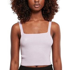 Urban Classics Dames Dames Cropped Knit Top T-Shirt, Lila, 4XL