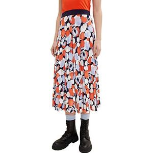 TOM TAILOR Dames Midi Rok 1035238, 31116 - Navy Flower Design, 34