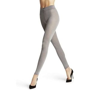 FALKE Dames Legging Softmerino W LE Wol Katoen eenkleurig 1 Paar, Grijs (Light Grey Melange 3830), 44-46