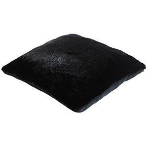 Beer kussen wolf, polyester, zwart, U6, 40 x 40 cm
