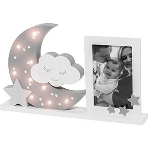 Dooky - Moonlight Frame - Fotolijst met nachtlampje - Warm Grey