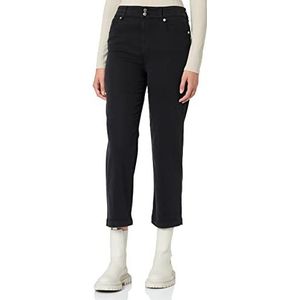 Moschino Love Cropped Garment Dyed Twill with Black Shiny Back Tag Casual Broek, 26