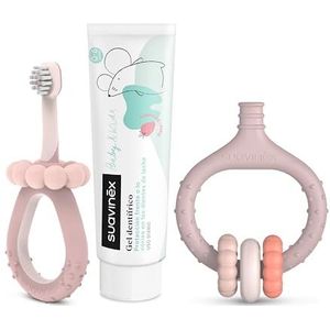 Suavinex - Starterset voor Tandverzorging - Inclusief Tandenborstel voor Baby's en Tandvleesmassageapparaat