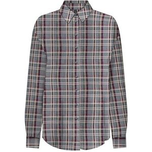 Onlevia Check L/S Loose Shirt WVN, Gargoyle, XL
