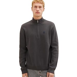TOM TAILOR Gebreide trui voor heren, 10899-tarmac grey, L