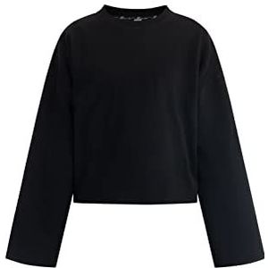 DreiMaster Vintage Oversized sweatshirt voor dames, zwart, XXL