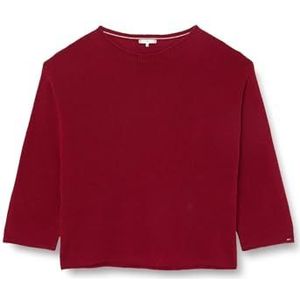 Tommy Hilfiger CRV Zachte Wollen Boat-NK Trui Rouge, Rouge