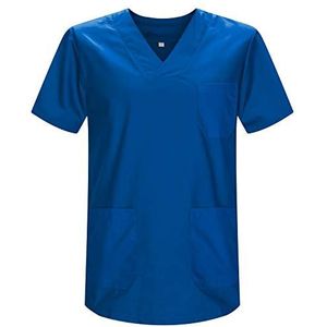 Scrub Top Unisex Scrubs - Medische Uniform V-hals Tuniek Scrub Top 817