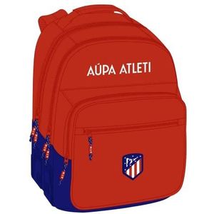 Safta, Atlético de Madrid schoolrugzak, 320 x 150 x 420 mm, uniseks, voor kinderen, rood en marineblauw, standaard, rood en marineblauw, Standaard