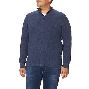 Hackett London Heren Textured Mouline Hzip sweatshirt