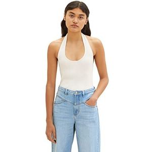 TOM TAILOR Denim Dames 1036514 pullovertje, 10348-Gardenia wit, M, 10348 - Gardenia White, M