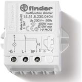 Finder - 15.51.8.230.0404 - Dimmer - Grijs - Elektronisch 230VAC max. 400W