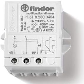 Finder - 15.51.8.230.0404 - Dimmer - Grijs - Elektronisch 230VAC max. 400W