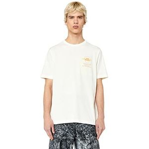 Diesel T-Pouch T-shirt voor heren, wit (141a-0cjac), XL