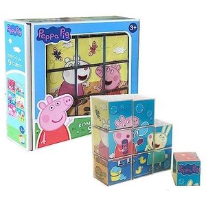 Cefa Toys Peppa Pig Puzzel, 9 dobbelstenen (88320)