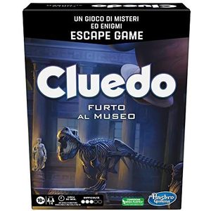 Cluedo Escape Vlucht naar het museum, een spel met geheimen en raadsels in de versie Escape Game, coöperatief bordspel voor gezinnen, vanaf 10 jaar en meer, 1 tot 6 spelers (Franse versie)