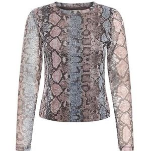 Only - Nova Mesh Top - Blauw - Roze - Zwart - Longsleeves