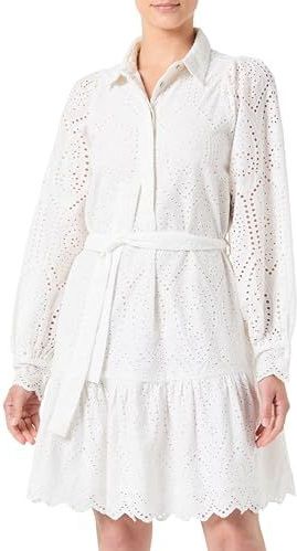 Blousejurk - Effen - Katoen - Kort - Normale Pasvorm - Lange Mouw