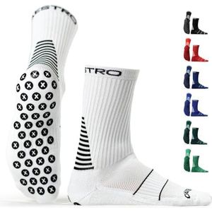 Maestro Grip Sokken – Antislipsokken voor Heren, Kleur: wit., Medium