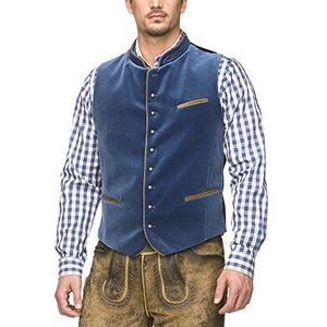 Stockerpoint Ricardo Klederdrachtvest voor heren, blauw (rook), 46