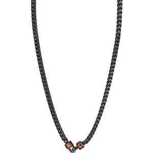 Emporio Armani Bruine Tijgeroog Schakelketting voor Heren, EGS3034001