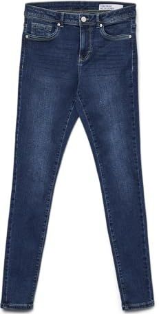 VERO MODA - VMTANYA - Jeans - Blauw Denim - Slimfit - Mid Waist