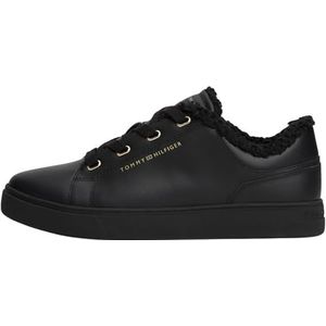 TOMMY HILFIGER - Sneakers - Zwart - Laag - Leer
