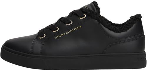 TOMMY HILFIGER - Sneakers - Zwart - Laag - Leer