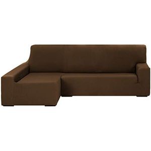 Martina Home Overtrek voor chaise longue, model Túnez, hoekdeel links, bruin (vooraanzicht)