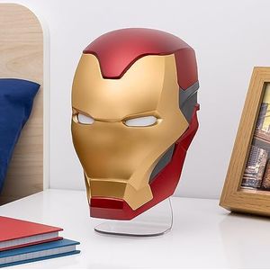 Paladone Iron Man Masker licht, vrijstaand of geschikt voor wandmontage, 22 cm hoog, Marvel Merchandise