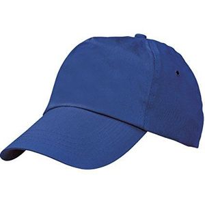 eBuyGB Baseball 100% Katoen Verstelbare Volwassenen Unisex One Size 5 Panel Cap Sporthoed, Blauw, Pack van 10