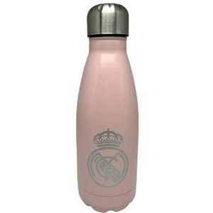 CYP Brands Real Madrid waterfles van staal, lekvrij, 550 ml, roze