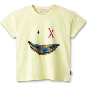 Sanetta T-shirt met korte mouwen voor jongens, 100% biologisch katoen, geel (light yellow), 116 cm