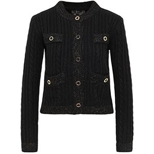 IMANE Gebreide damesjas 11019576-IM01, zwart, XL/XXL, zwart, XL/XXL