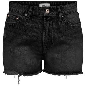 ONLY Onlfine Hw Reg DST Rw Shorts DNM Anabox jeansshorts voor dames, zwart denim, S