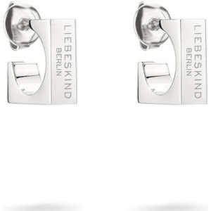 Liebeskind Berlin Creole LJ-1492-E-12 zilver, 1,2 cm, Roestvrij staal, Geen edelsteen