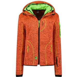 Geographical Norway Tijgerin, dames, fleece, warm, ritssluiting, jas, herfst, winter, lente, warm, dames, lange mouwen, trui, bont, zacht, comfortabel, outdoor (koraal L), Koraal, L