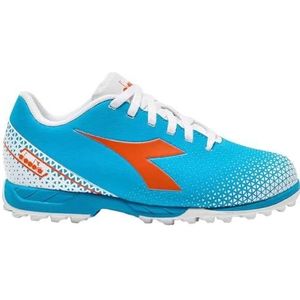 Diadora - PICHICHI 6 TF JR - Voetbalschoenen - Blauw Fluo Wit Oranje