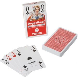 Piatnik 1825 ""Doppelkopf"" kaartspel met X-Large hoekborden (48-delig)
